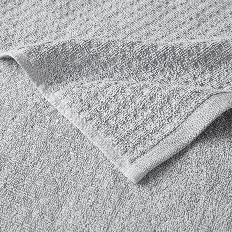 Ensemble 6 serviettes de bain en coton antimicrobien, Grey
