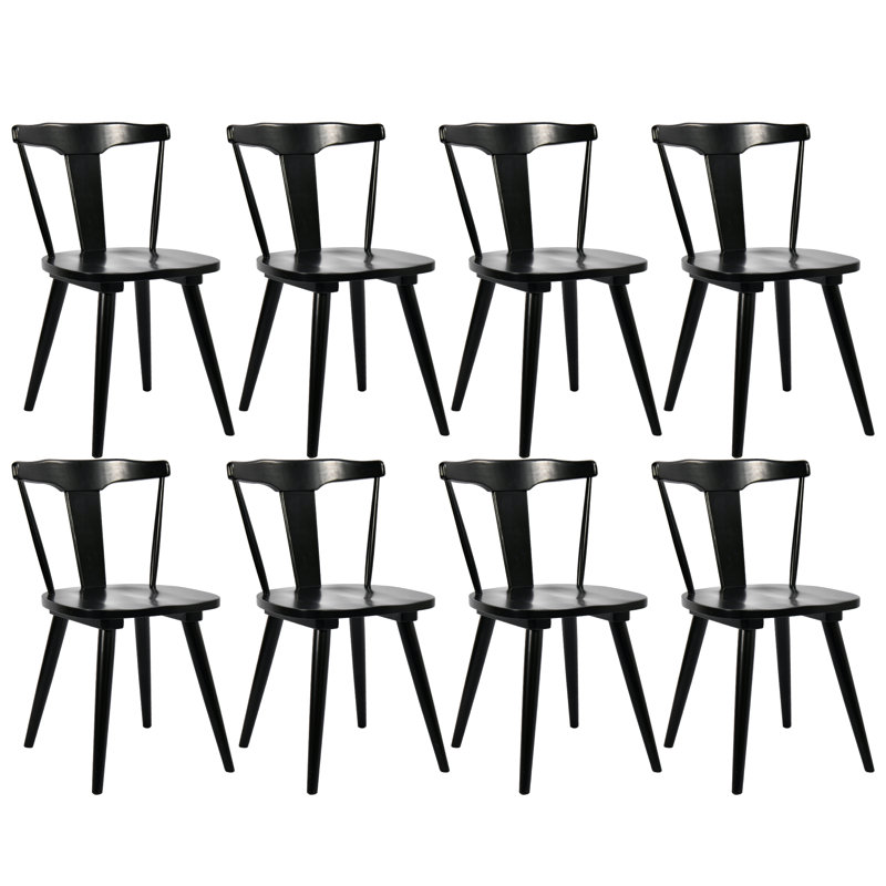 Maybelin Modern Solid Wood Dining Chair , 8