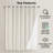 Linen Look 100% Blackout Patio Curtain, Anti-Rust Grommet Extra Wide Sliding Door Panel 100x84-801425614