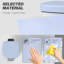12L Boxy Metal Home Kitchen Bin 32*24.5*36.5 cm Metal 1 Piece Box Bin Light Blue Soft-Close Lid-133525498