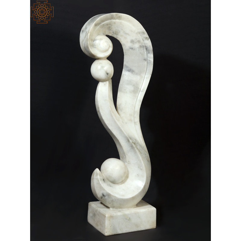 Statue de jardin Decor en marbre blanc
