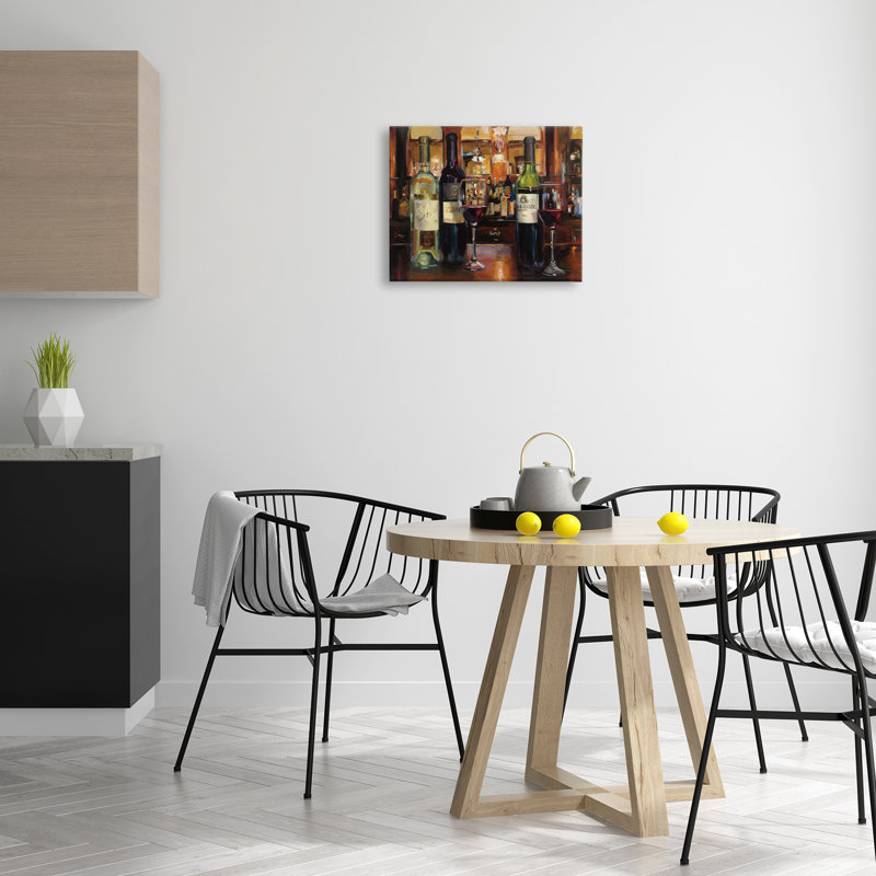 Art sur toile Reflection of Wine Bottles par Marilyn Hageman, H 16 po x l 20 po