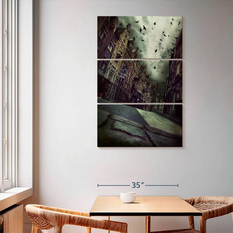 Hitzel Gloomy Street, 32" H x 20" W