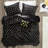 3 Pcs Black/gold Microlight Comforter With Throw Pillow For Twin/twin Xl, , Machine Washable, Microfiber Reverse Metallic Printed Reverse, -