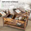 Table basse à plateau relevable avec rangement-1352231403
