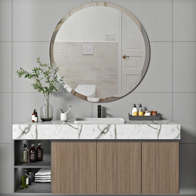 Miroir mural grossissant Desirea, 24 po x 24 po