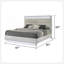 Glam Modern Style Queen Bed Made With LED Headboard & Wood In White