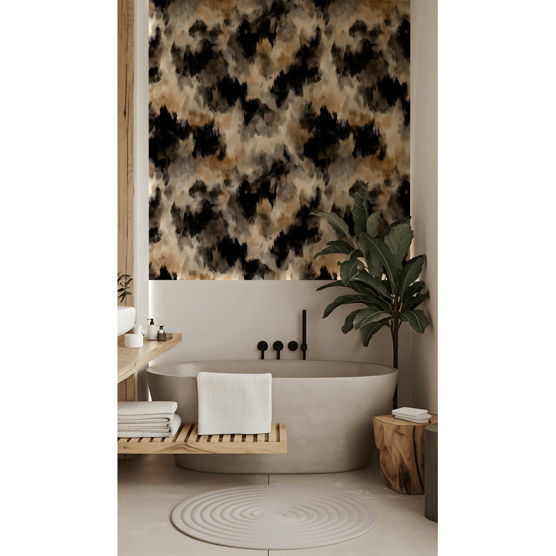 Papier peint abstrait taupe