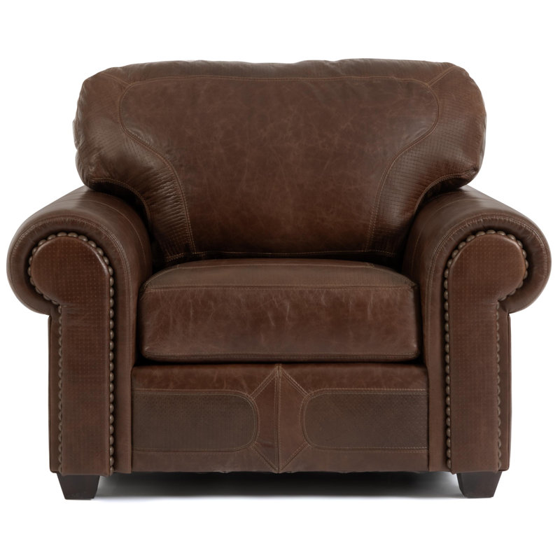 Santa Fe Club Chair, Santa Fe Capri/Serrano Tavern Genuine Leather