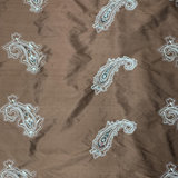 Eclipse Fabric | Velvet Paisley Silkl Fabric | Drapery & Curtain Fabric