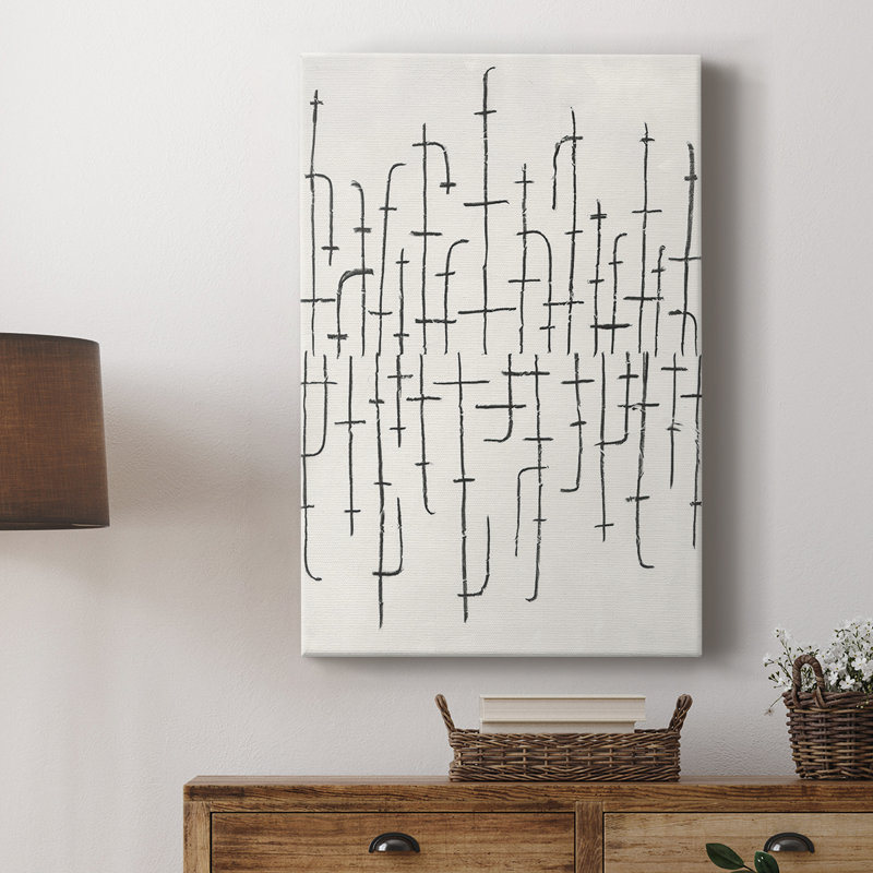Arrangement vertical II - galerie Cavas sur mesure, H 27 po x l 18 po