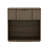 Clive 22" Mid-Century Modern 1-Drawer Nightstand in Walnut and Black-1689114441