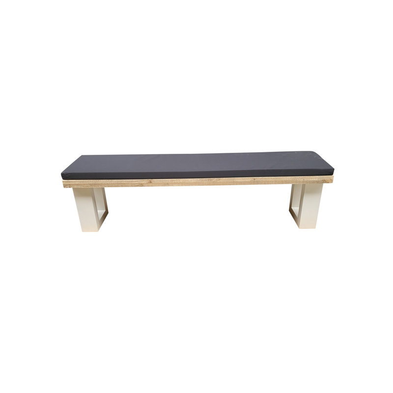 Elodia Acrylic Upholstered Bench, 49cm H x 190cm W x 36cm D
