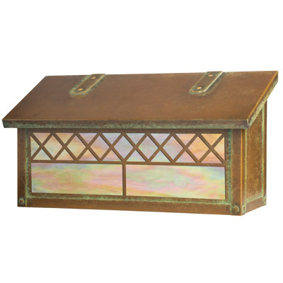 Milania Brass Wall Mounted Mailbox