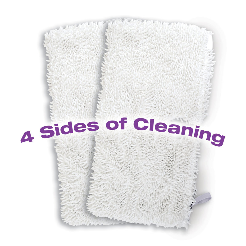 Shark White and Gray Microfiber Steam Mop Cleaning Pads
