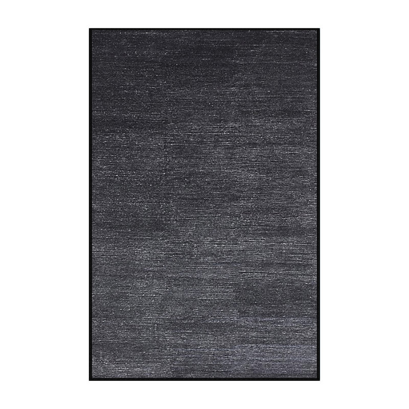Tapis noir cuivre à motif abstrait, Rectangle 8 pi x 10 pi