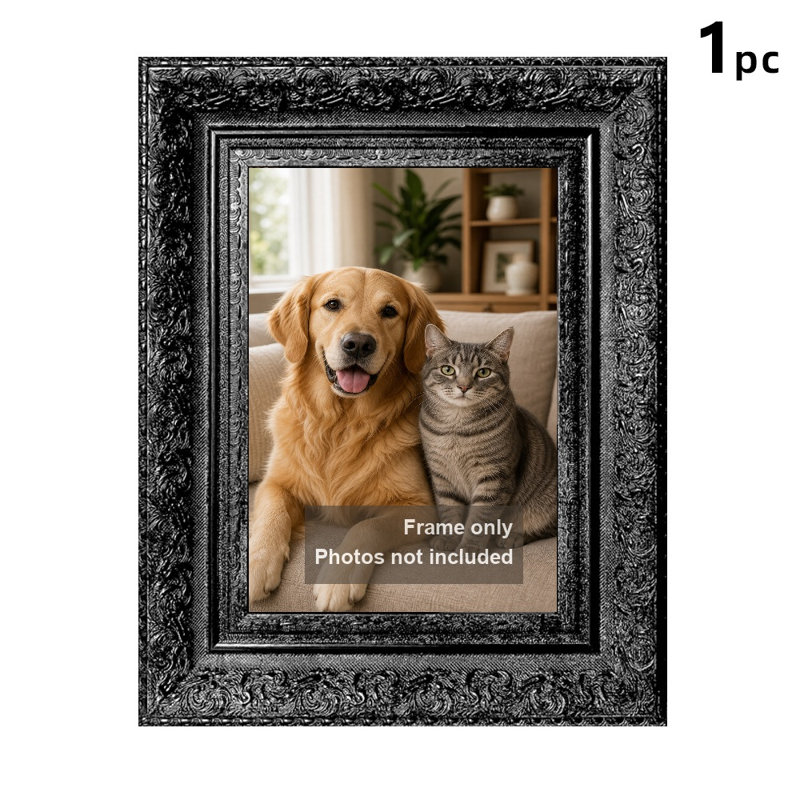 Cadre photo classique 5 "x 7" noir-1pc pour mur ou dessus de table