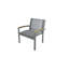 Tribeca Aluminum Teak Sling Stacking Lounge Chair-1768461982