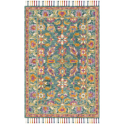 Vahakn Hand Tufted Wool Floral Rug