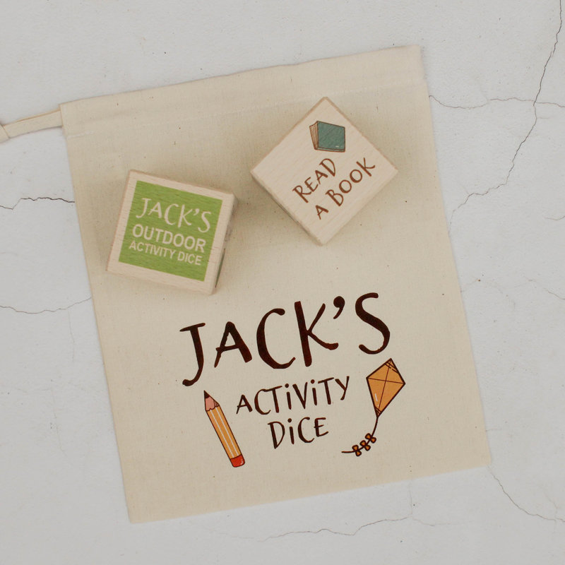 Jerrel Personalised Kids Activity Decision Maker Dice Game, Yes