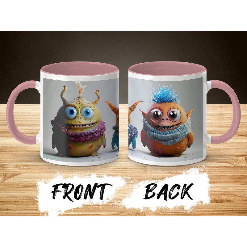 Ceramic Coffee Mug, Pink