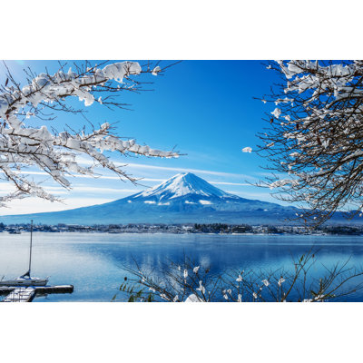 Lake Kawaguchi-Ko, Fuji Mountain 1 Piece Wrapped Canvas Wall Art