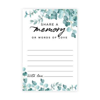 Dollar Eucalyptus Share a Memory Cards