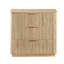 Commode à 3 tiroirs au design ondulé, table de chevet moderne pour la chambre à coucher et le salon, finition chêne, solution de rangement peu encombrante-303871914