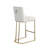 Bar Stools Set of 2 Counter Height 26" Bar Stools with Back, Velvet Kitchen Stools-8427239