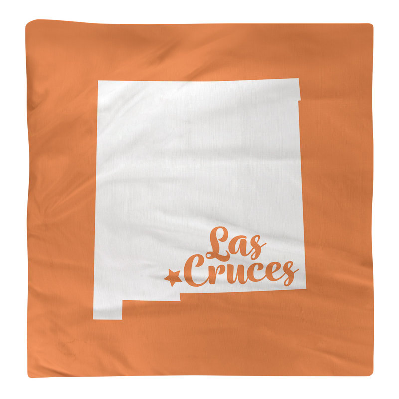 Serviette de new mexico las cruces, Orange, Coton, l 10 po x P 10 po