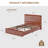 Upholstered Platform Bed Frame, Headboard & Wooden Slats, No Box Spring Needed-2061712543-2061712542