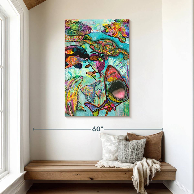 Brampt Water Wild, 45" H x 30" W