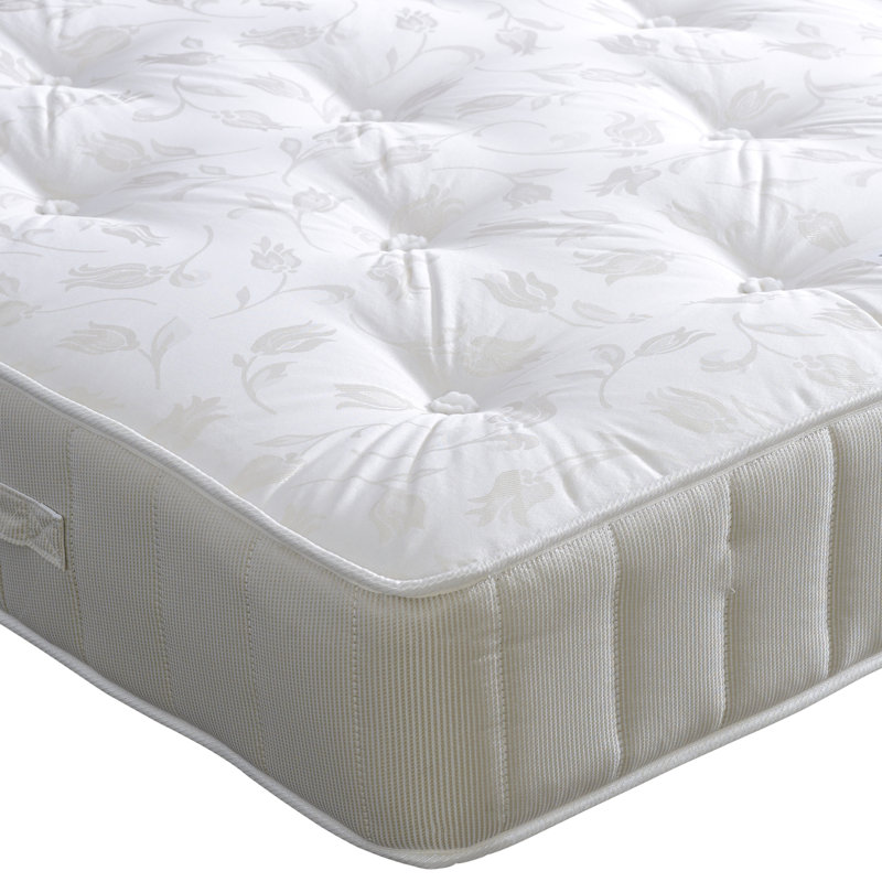 Ortho Mair Coilsprung Divan Bed Set, Kingsize (5'), 4 Drawers, Plum