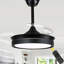 Ventilateur de plafond rétractable 36 "avec lumière Gerede, ventilateur sans lame moderne avec télécommande-251277042