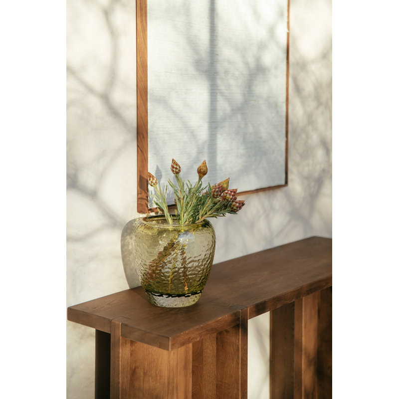 Vase en verre Alexes Prisma Hurricane, H 9,84 po x l 10 po x P 10 po, Vert