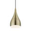 Luminaire suspendu en laiton antique 1 lumière