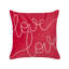 Nechemiah Red Square Cushion