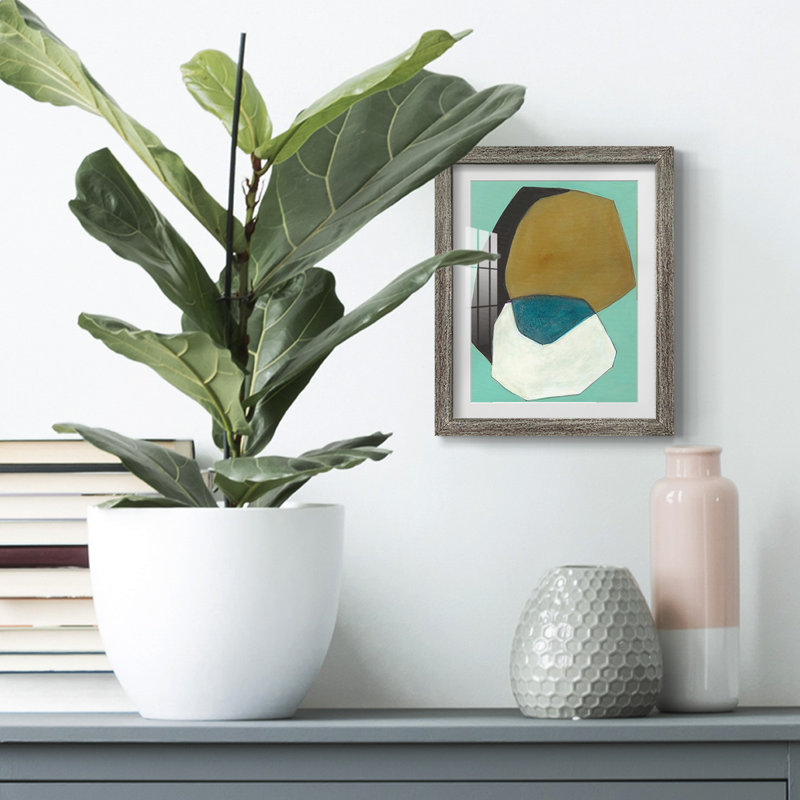 Boulder I -Framed Print, 25.5" H x 17.5" W, Distressed