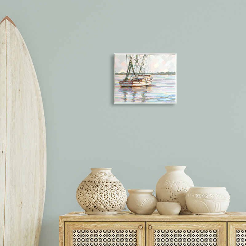 «Shrevp Boat on the San Sebastian», art mural par Linda Sperruche
