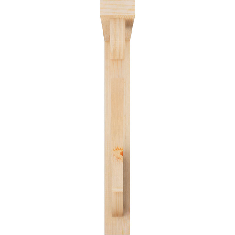 Support de bloc olympique avec entretoise décalée, 28 po x 28 po, Sapin Douglas de l 3 1/2 (lisse)