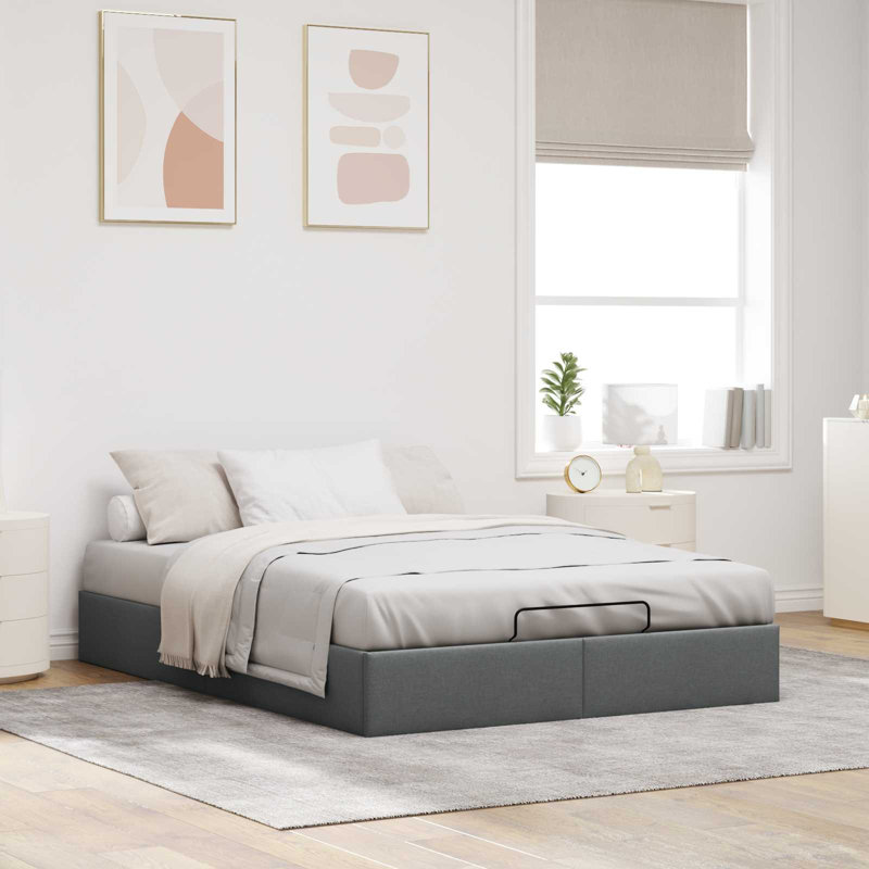 Kingsize (5') Ottoman Bed, Dark Grey