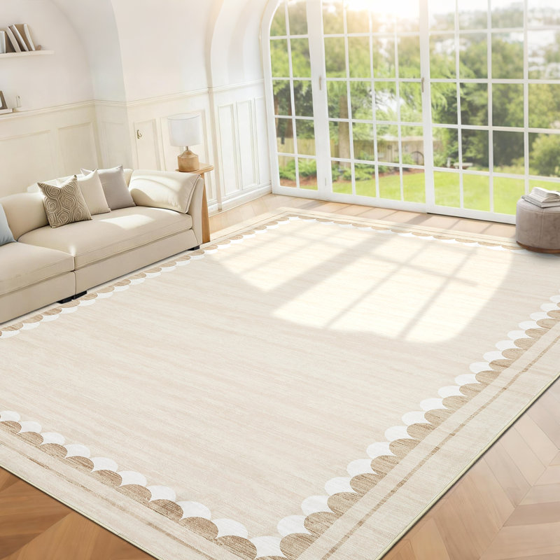Tapis de sol contemporain pliable antidérapant à poils courts et antidérapant, Rectangulaire 8 pi x 10 pi