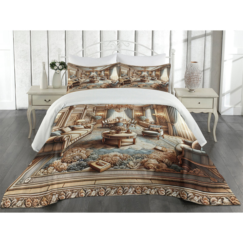 Polyester Coverlet, Queen Coverlet + 2 Standard Shams