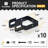 Fencer Wire Pack of 10 Heavy Duty Fence Bracket, Metal Connector for Post and Panel Connection