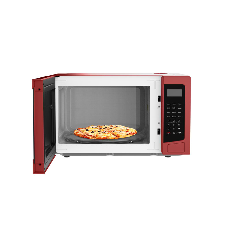 Frigidaire Pi. Four à micro-ondes de comptoir, 1000 watts avec 10 niveaux de puissance, rouge