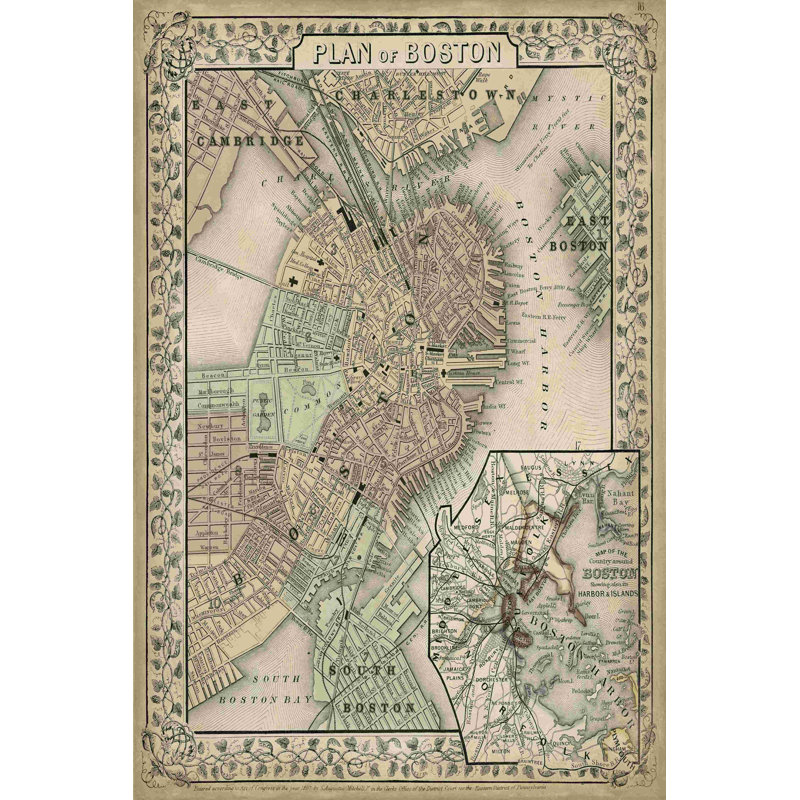 Plan de Boston, H 48 po x l 32 po