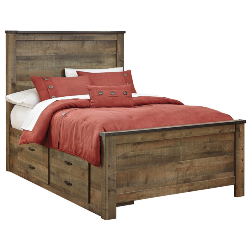 Horvath Bed with 2 Storage Drawers, Full