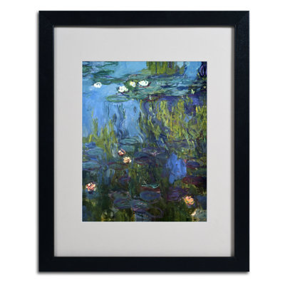 « nympheas 1914-17 » par claude monet mat, reproduction d’art encadrée