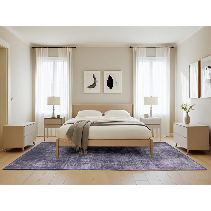 Tapis gris foncé Comtal, Rectangle 5 pi x 8 pi