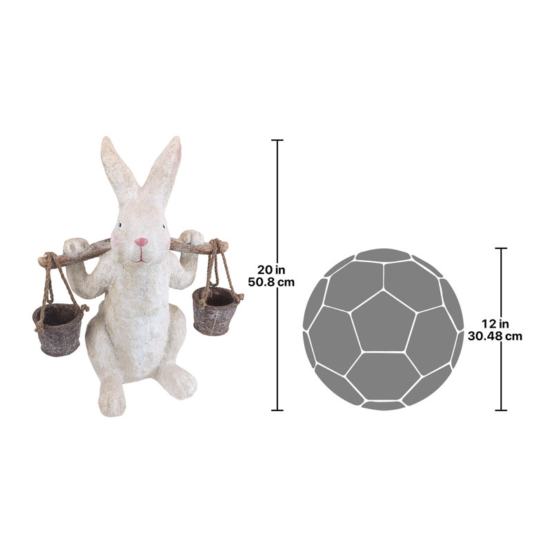 Statue lapin à manches sur le lapin de pâques ezekiel